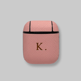 Personalised AirPods 1/2 Case in Rose Pink Leather
