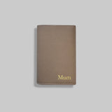 PASSPORT HOLDER IN TAUPE SAFFIANO LEATHER