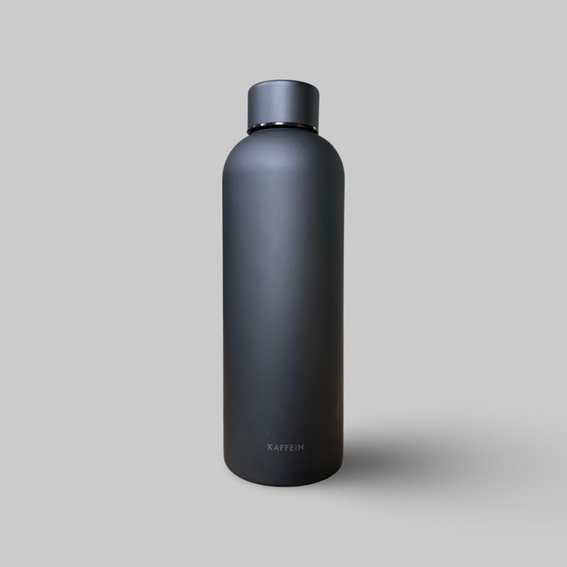 Personalised Water / Drink Bottle in Matte Black - IN STOCK