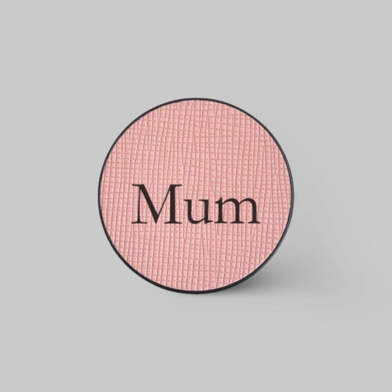 Personalised Pop Socket in Rose Pink Leather