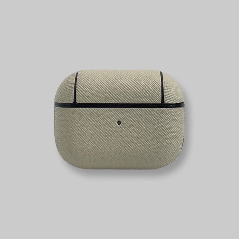 Personalised AirPods Pro Gen 1/2 Case in Stone Saffiano Leather