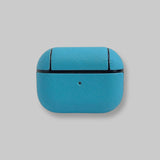 Personalised AirPods Pro Gen 1/2 Case in Sky Blue Saffiano Vegan Leather