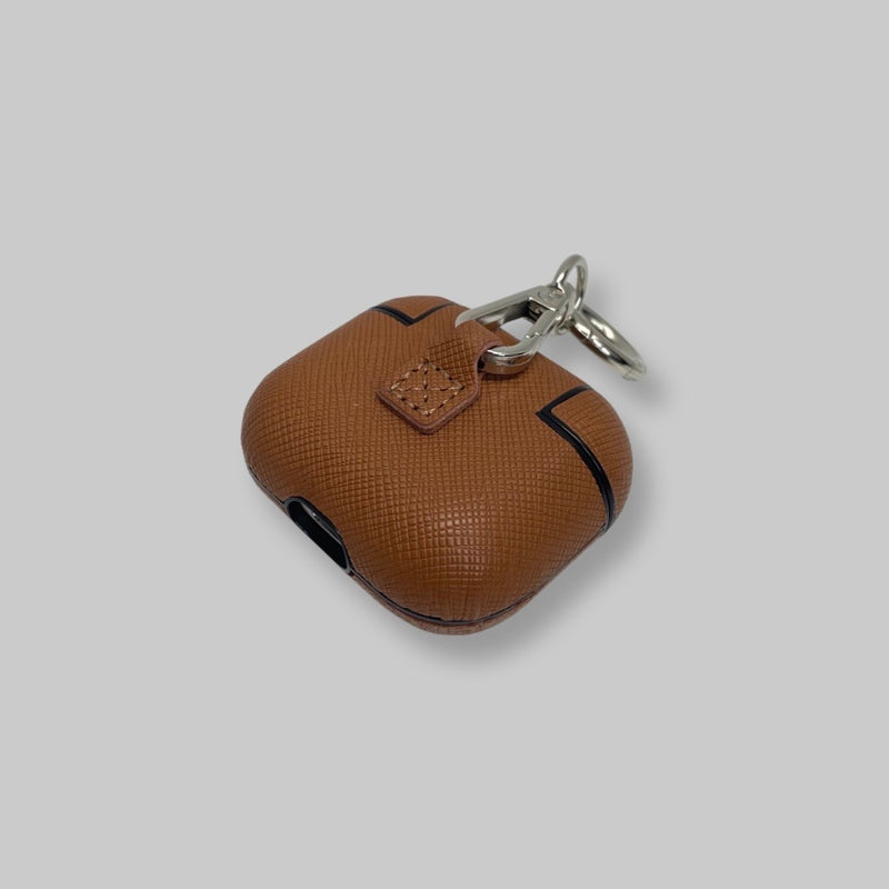 Personalised AirPods 3 Case in Caramel Brown Leather