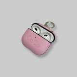 Personalised AirPods 3 Case in Macaron Pink Leather