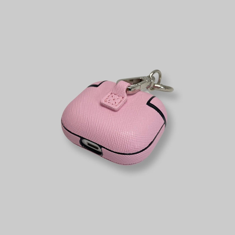 Personalised AirPods 3 Case in Macaron Pink Vegan Leather