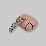 Personalised AirPods 3 Case in Pale Pink Leather