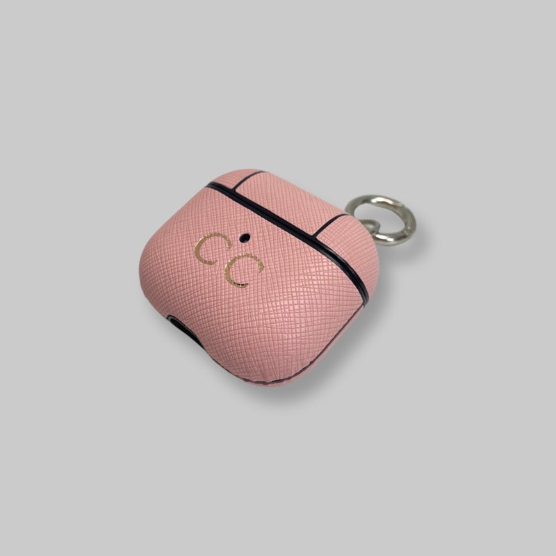 Personalised AirPods 3 Case in Rose Pink Vegan Leather