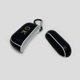 Personalised Sporty AirPods Pro Case in Black Pebbled Leather