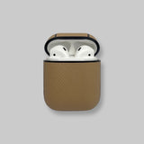 Personalised AirPods 1/2 Case in Latte Leather