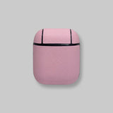 Personalised AirPods 1/2 Case in Macaron Pink Vegan Leather