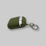 Personalised AirPods 1/2 Case in Matcha Green Tea Saffiano Leather