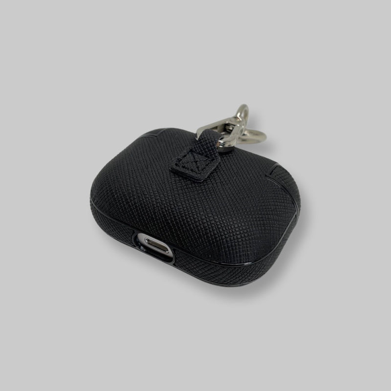 Personalised AirPods Pro Gen 1/2 Case in Black Saffiano Leather