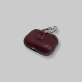 Personalised AirPods Pro Gen 1/2 Case in Dark Brown Smooth Leather