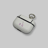 Personalised AirPods Pro Gen 1/2 Case in White Leather