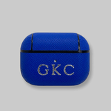 Personalised AirPods Pro Gen 1/2 Case in Azure Blue Saffiano Leather