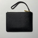 Personalised Pouch in Black with Detachable Wrist Strap