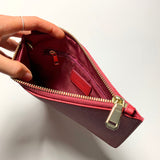 Personalised Pouch in Burgundy Red