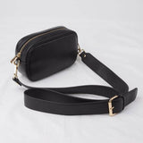 Personalised Black Cam Cross Body Bag with Shoulder Strap