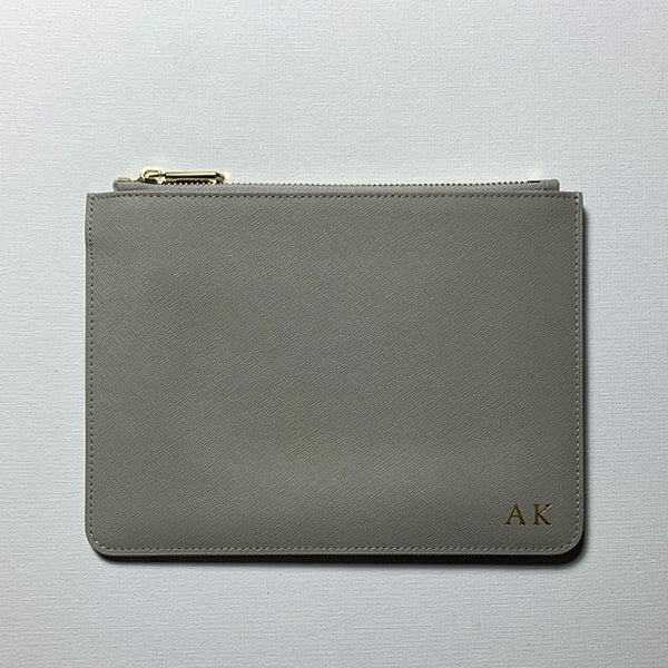 Personalised Pouch in Storm Grey