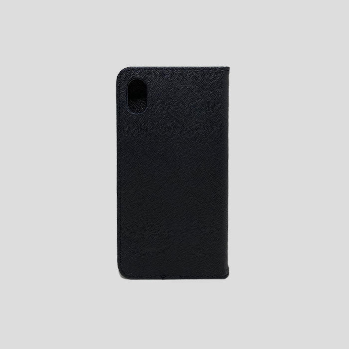 Black iPhone XS Max Leather Flip Case