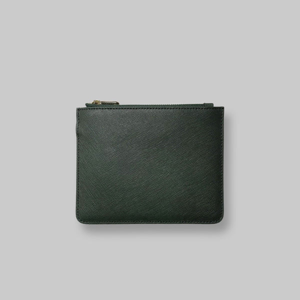 Personalised Mini Pouch in Forest Green