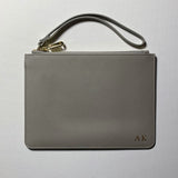 Personalised Pouch in Storm Grey with Detachable Wrist Strap