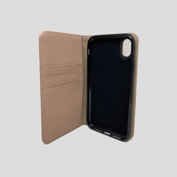Blush iPhone XS Max Leather Flip Case