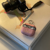Personalised AirPods Pro Gen 1/2 Case in Rose Pink Saffiano Leather