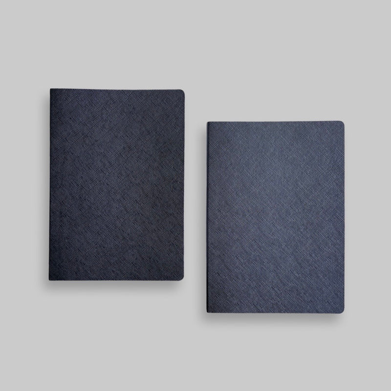 Bundle of 2 Personalised Kaia A5 Journal Notebook Saffiano Softcover