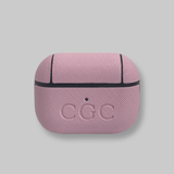 Personalised AirPods Pro Gen 1/2 Case in Macaron Pink Vegan Leather