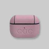 Personalised AirPods Pro Gen 1/2 Case in Macaron Pink Leather