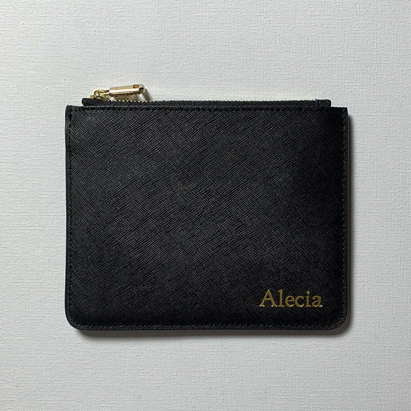 Personalised Mini Pouch in Black