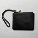 Personalised Mini Pouch in Black with Detachable Wrist Strap