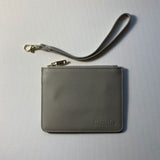 Personalised Mini Pouch in Storm Grey with Detachable Wrist Strap