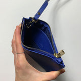 Personalised Mini Pouch in Navy Blue with Detachable Wrist Strap