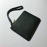 Personalised Mini Pouch in Forest Green with Detachable Wrist Strap