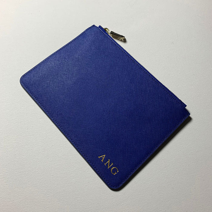 Personalised Pouch in Navy Blue