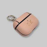 Personalised AirPods Pro Gen 1/2 Case in Pale Pink Saffiano Leather