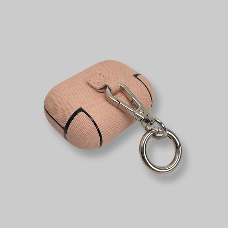 Personalised AirPods Pro Gen 1/2 Case in Pale Pink Saffiano Leather