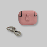 Personalised AirPods Pro Gen 1/2 Case in Rose Pink Saffiano Vegan Leather